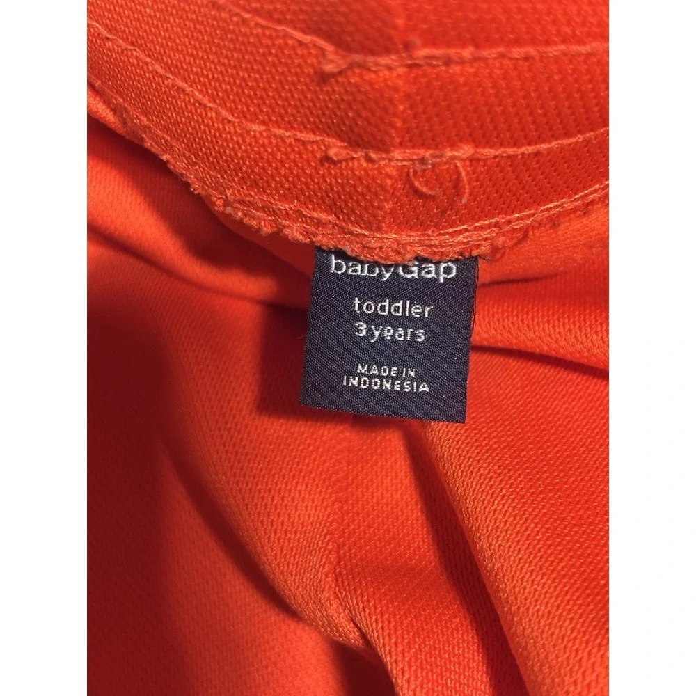 GAP Boys Logo‎ Pull Up Sweat Shorts Orange 3 Years O21